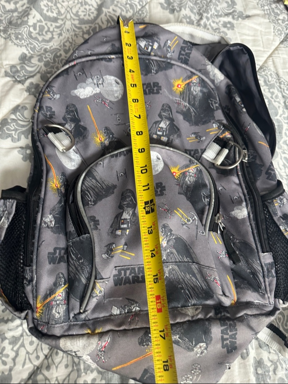 Potter Barn Star Wars Gray Darth Vader Print Backpack - Picture 11 of 11